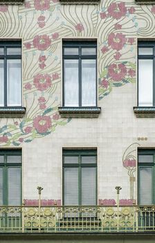 Wienzeilenhauser, Vienna, Austria, (1898), 2015. Artist: Alan John Ainsworth