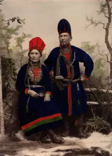 "Wife Inga Åren. Frostviken, Lapland. Nejla Macka Åren. Frostviken, Lapland", 1890-1900. Creator: Helene Edlund