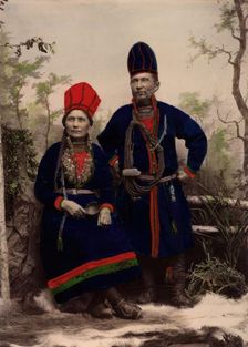 "Wife Inga Åren. Frostviken, Lapland. Nejla Macka Åren. Frostviken, Lapland", 1890-1900. Creator: Helene Edlund