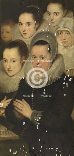 Wife of the donor with five daughters, c1620s. Creator: Cornelis de Vos.
