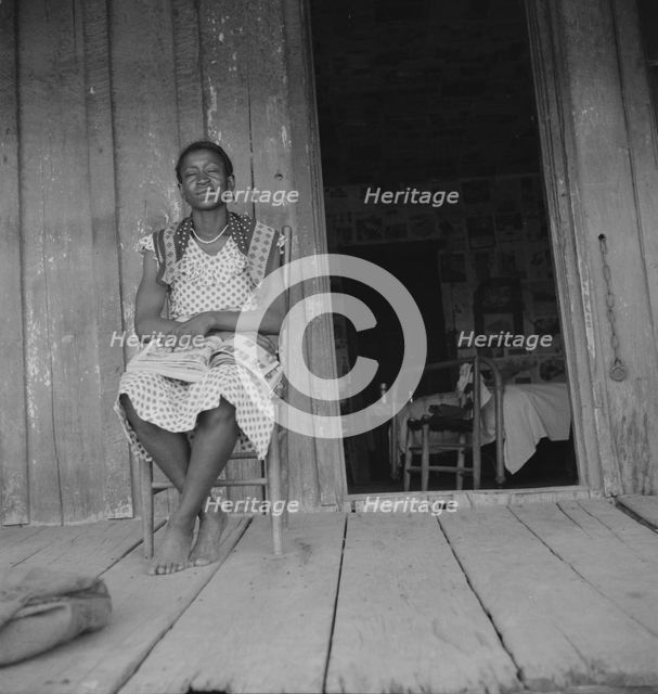 Wife of tractor driver on the Aldridge Plantation, Mississippi, 1937. Creator: Dorothea Lange.