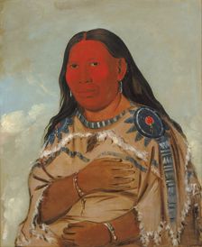Wife of Two Crows, 1832. Creator: George Catlin