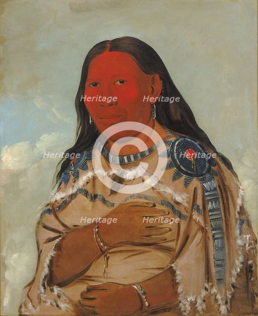 Wife of Two Crows, 1832. Creator: George Catlin.