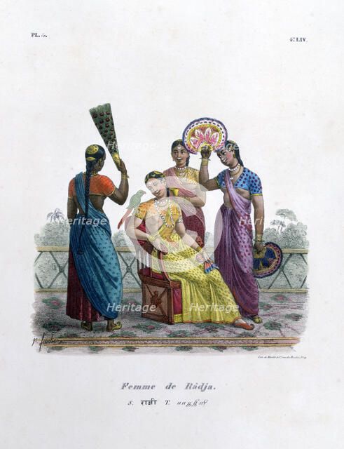 'Wife of a Rajah', 1828. Artist: Marlet et Cie