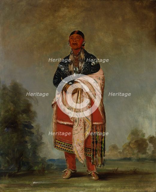 Wife of Kee-o-kúk, 1835. Creator: George Catlin.