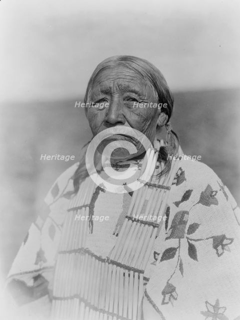 Wife of Old Crow - Cheyenne, c1927. Creator: Edward Sheriff Curtis.