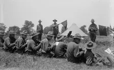 Wig-Wag practice, between c1915 and c1920. Creator: Bain News Service