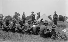 Wig-Wag practice, between c1915 and c1920. Creator: Bain News Service