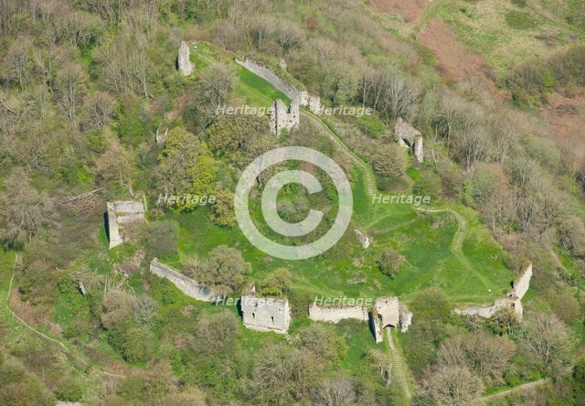 Wigmore Castle, Herefordshire, c2016. Artist: Damian Grady.