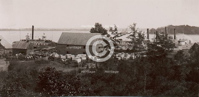 Wilcox Landing, 1861-65. Creator: Andrew Joseph Russell.