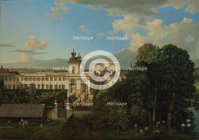 Wilanów Palace as seen from south, 1777. Creator: Bellotto, Bernardo (1720-1780).