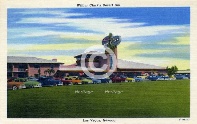 'Wilbur Clark's Desert Inn, Las Vegas, Nevada', postcard, 1951. Artist: Unknown