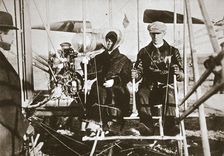 Wilbur Wright and his sister, Katherine, 1909