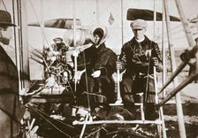 Wilbur Wright and his sister, Katherine, 1909. Creator: Unknown