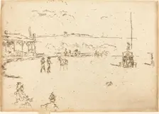 Wild West, Buffalo Bill, 1887. Creator: James Abbott McNeill Whistler