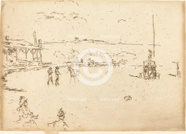 Wild West, Buffalo Bill, 1887. Creator: James Abbott McNeill Whistler.