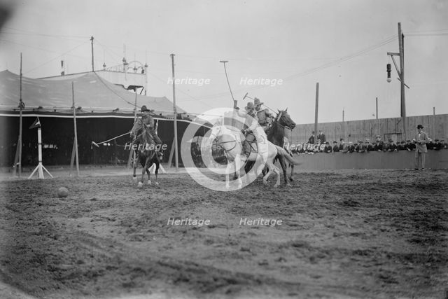 Wild West Polo, Coney Isl., between c1910 and c1915. Creator: Bain News Service.