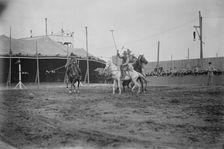 Wild West Polo, Coney Isl., between c1910 and c1915. Creator: Bain News Service