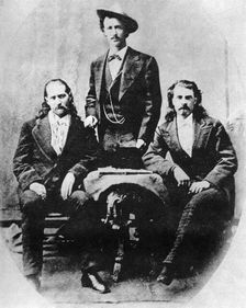 Wild Bill Hickok, Texas Jack Omohundro and Buffalo Bill Cody, c1870s (1954)