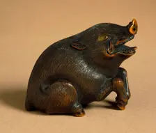 Wild Boar, First half of 19th century. Creators: Unknown, Naito Toyomasa