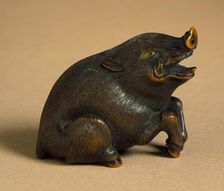 Wild Boar, First half of 19th century. Creators: Unknown, Naito Toyomasa