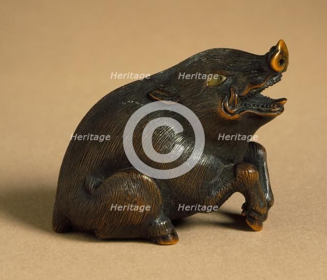 Wild Boar, First half of 19th century. Creators: Unknown, Naito Toyomasa.