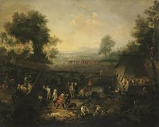 Wild Boar Hunt, 1711. Creator: Jean Pierre van Bredael the Elder
