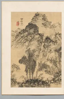 Wild Bridge, Poet's Walk, late 18th-early 19th century. Creator: Gyokudo Uragami (Japanese, 1745-1820)