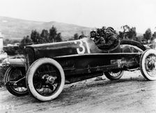 Wild driving an Itala 51, in the Targa Florio race, Sicily, 1922