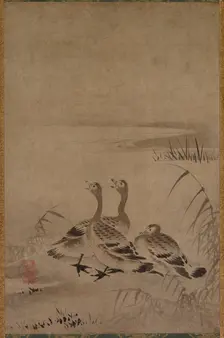 Wild Geese, early 1500s. Creator: Kano Chokichi (Japanese)