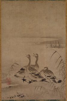 Wild Geese, early 1500s. Creator: Kano Chokichi (Japanese)