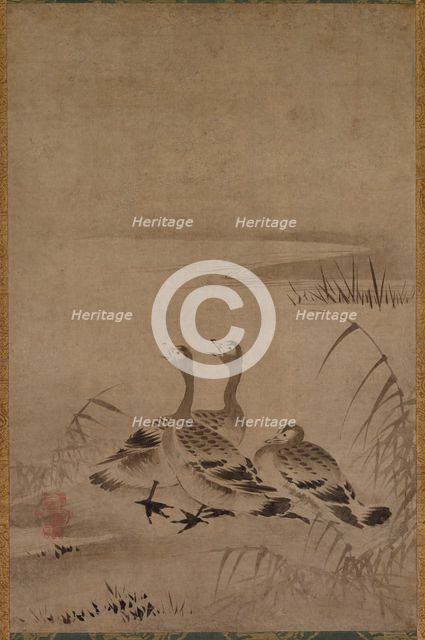 Wild Geese, early 1500s. Creator: Kano Chokichi (Japanese).