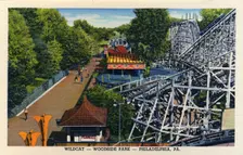 Wildcat ride, Woodside Park, Philadelphia, Pennsylvania, USA, 1947