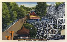 Wildcat ride, Woodside Park, Philadelphia, Pennsylvania, USA, 1947