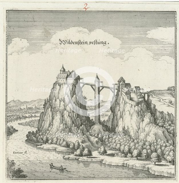 Wildenstein castle. Topographia Sueaviae, 1643.