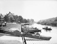 Wilder And Son Boat House Landing Stage, Maidenhead, Berkshire, c1860-c1922. Artist: Henry Taunt