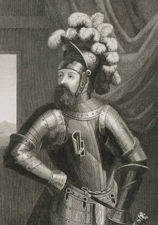 Wilfred I the Hairy, (840- 897), Count of Barcelona, Cerdanya, Urgell, Girona and Besalú. Creator: Antonio Roca Sallent