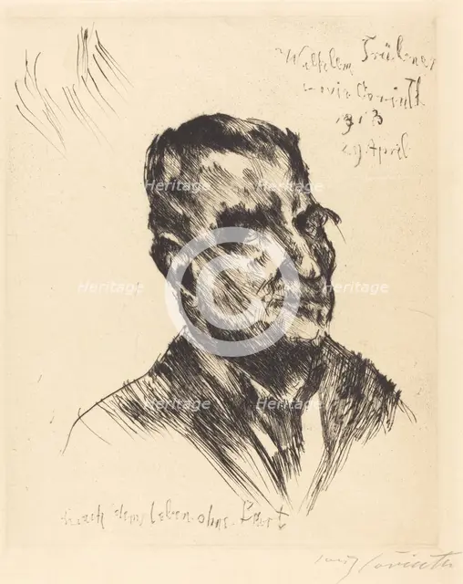 Wilhelm Trübner, 1913. Creator: Lovis Corinth.