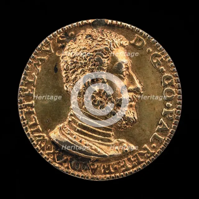 Wilhelm V, 1548-1626, Duke of Bavaria [obverse], 1568. Creator: Unknown.