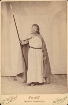 Wilhelm Grüning (1858-1942) as Parsifal, Bayreuth Festival, c1897. Creator: Photo studio W. Höffert