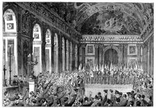 Wilhelm I becoming Emperor of Germany, 18 January 1871 (c1880). Artist: Anon