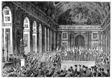 Wilhelm I becoming Emperor of Germany, 18 January 1871 (c1880). Artist: Anon