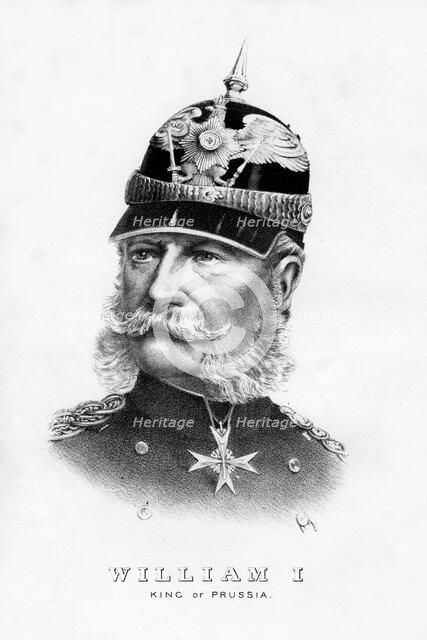 Wilhelm I, King of Prussia and Emperor of Germany, 19th century. Artist: Unknown