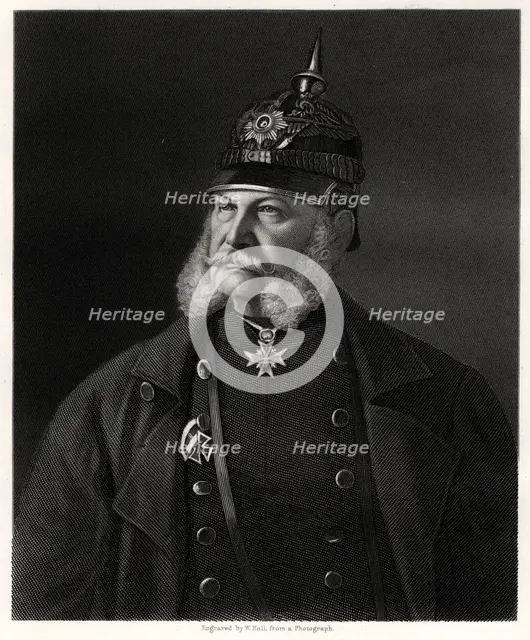 Wilhelm I, King of Prussia and Emperor of Germany, 19th century. Artist: W Holl