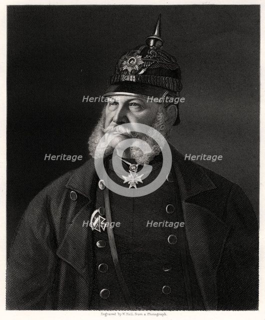 Wilhelm I, King of Prussia and Emperor of Germany, 19th century. Artist: W Holl