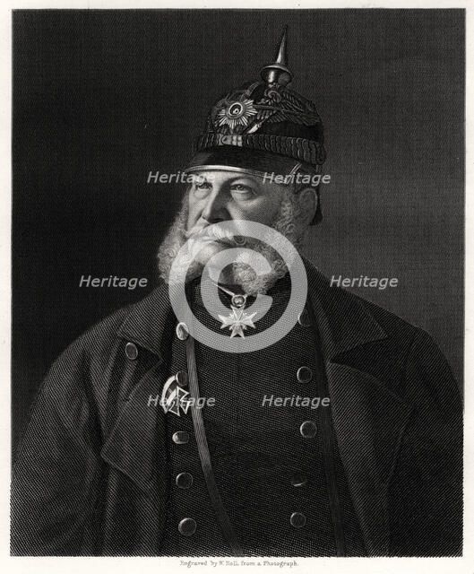 Wilhelm I, King of Prussia and Emperor of Germany, 19th century. Artist: W Holl