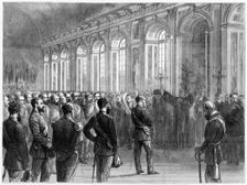 Wilhelm I, King of Prussia, being proclaimed first Emperor of Germany, 1871