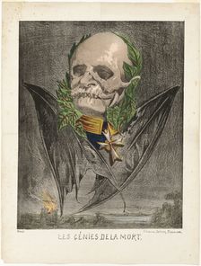 Wilhelm I, King of Prussia, from Les Génies de la Mort, 1870. Creator: Edmond Guillaume