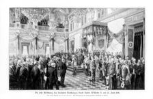 Wilhelm II and the ministers at the opening of the Reichstag (25 June 1888), 1900