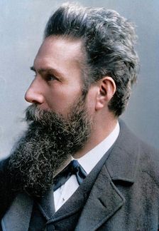 Wilhelm Konrad von Roentgen, German physicist, 1901 Creator: Unknown